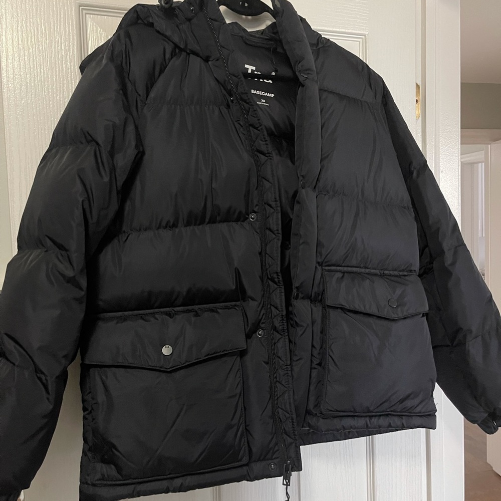 TNA base camp puffer, never worn